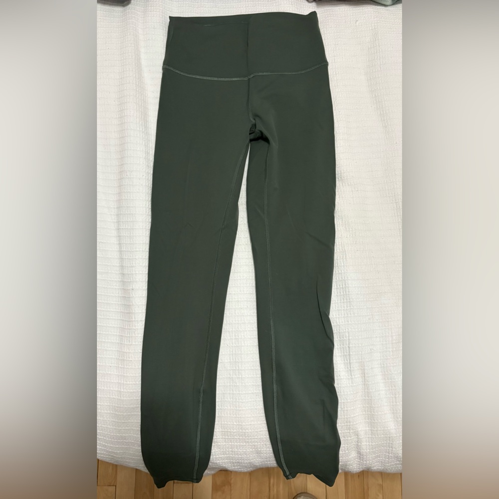 Dark Green High-Waisted Leggings